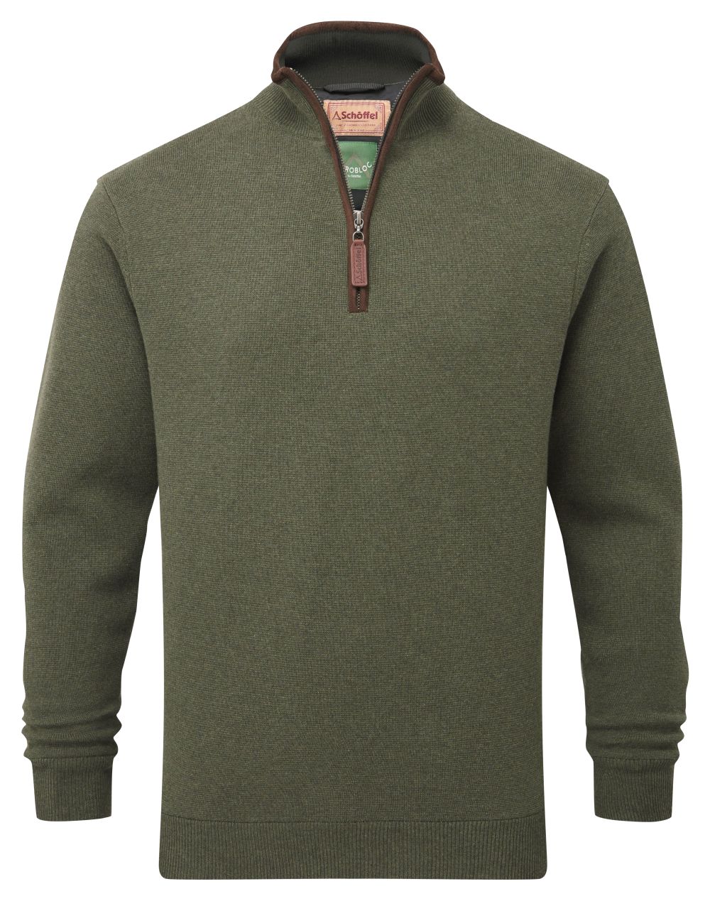Schoffel Angus Aerobloc Qtr Zip Jumper Woodland 2