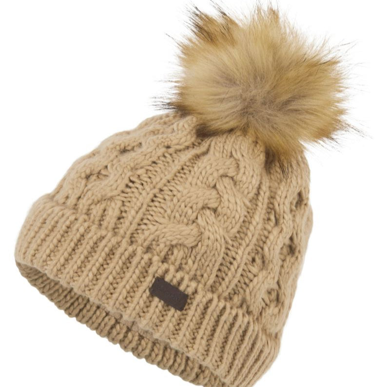 Schoffel Bakewell Cable Knit Hat & Scarf Boxed Set Oat 3