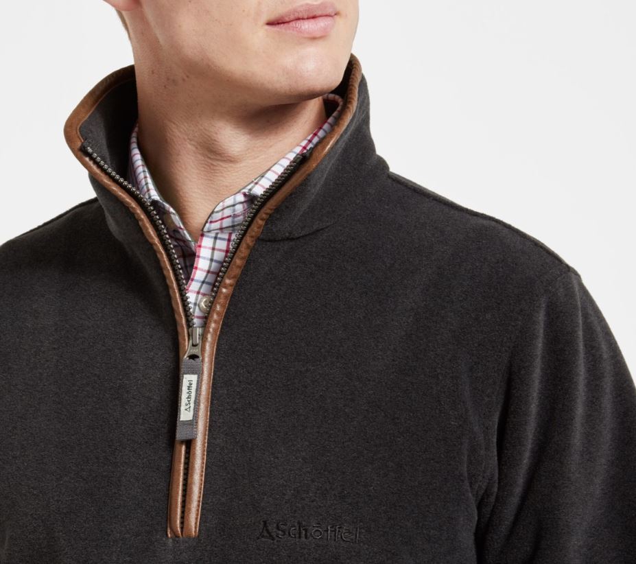 Schoffel Berkeley Qtr Zip Fleece Gunmetal 3