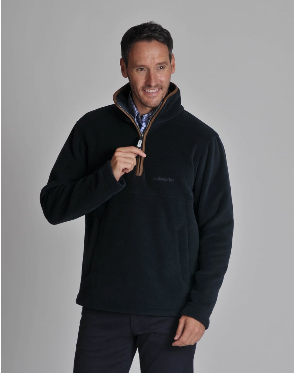 Schoffel Berkeley Qtr Zip Fleece Navy 2