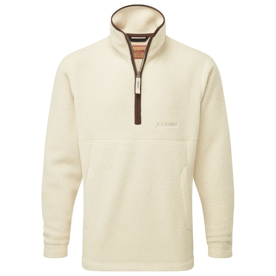 Schoffel Berkeley Retro Qtr Zip Fleece Ecru 2