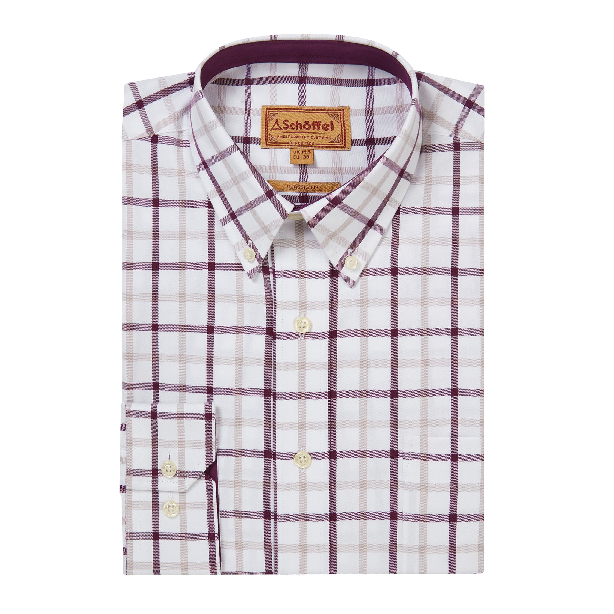 Schöffel Brancaster Classic Shirt Beetroot Check
