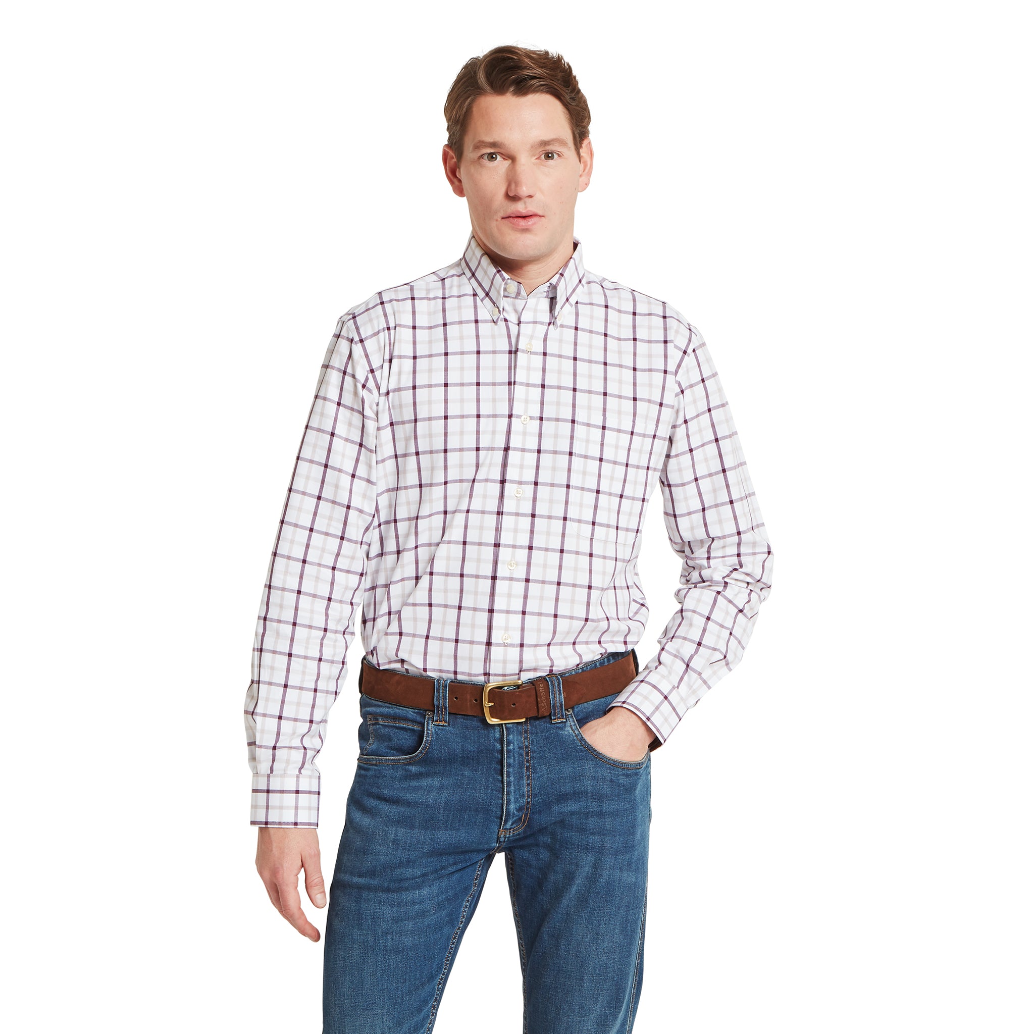 Schöffel Brancaster Classic Shirt Beetroot Check