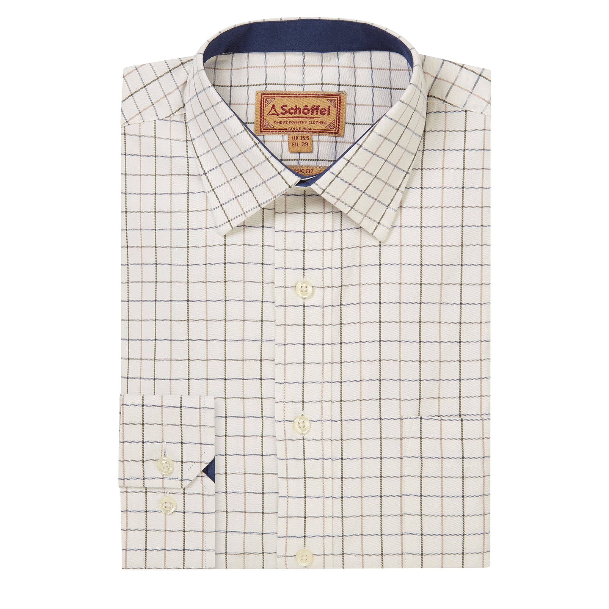 Schöffel Burnham Tattersall Classic Shirt Blueberry