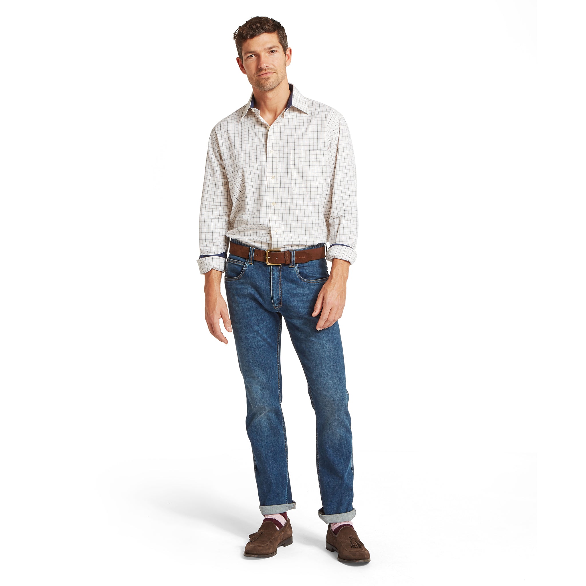 Schöffel Burnham Tattersall Classic Shirt Blueberry