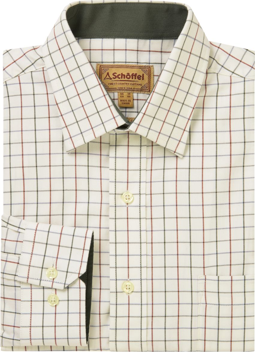 Schoffel Burnham Tattersall Classic Shirt Woodland Check 1