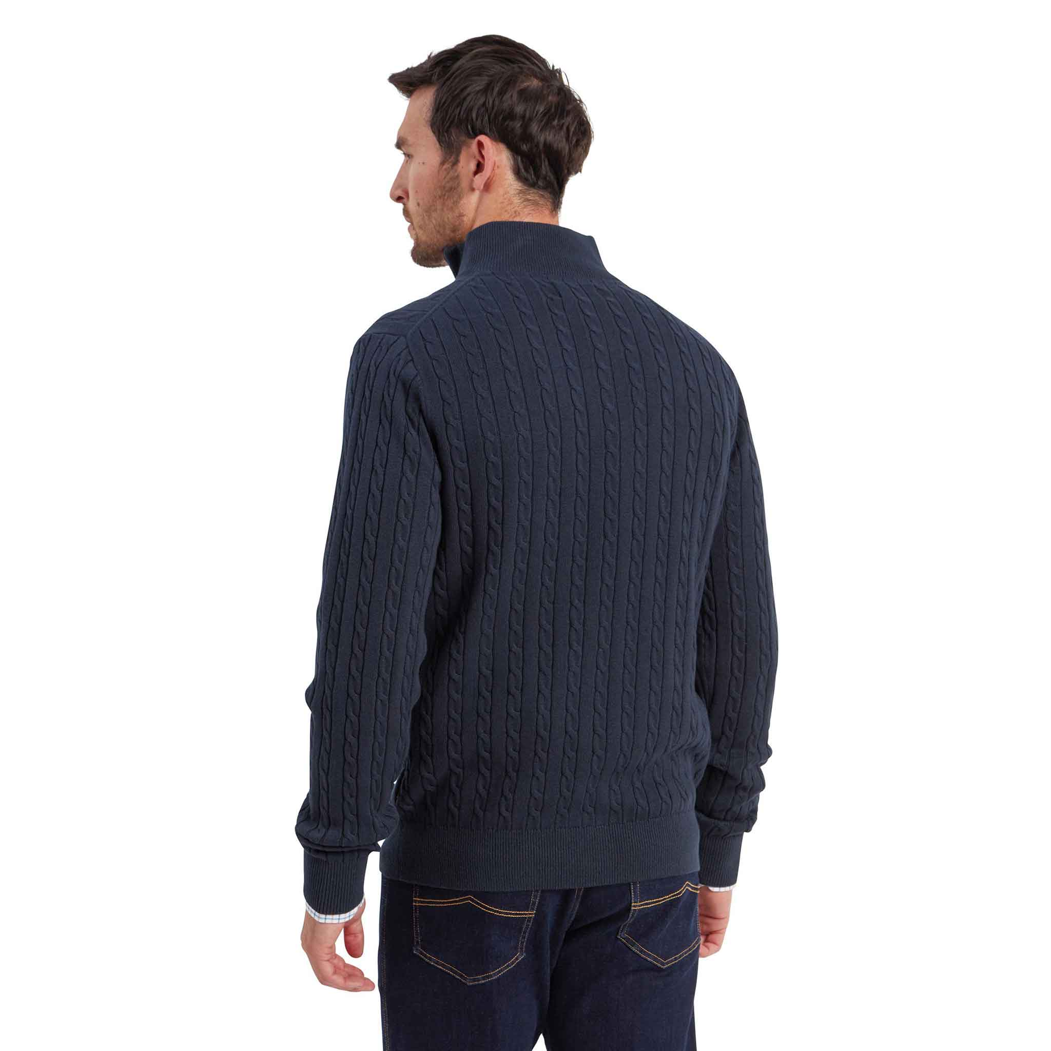 Schoffel-Calton-Cotton-Cashmere-Cable-Knit-Quarter-Zip-Jumper-Petrol-Blue-2
