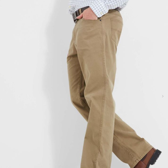 Schoffel Canterbury 5 Pocket Jeans Slate Camel 2