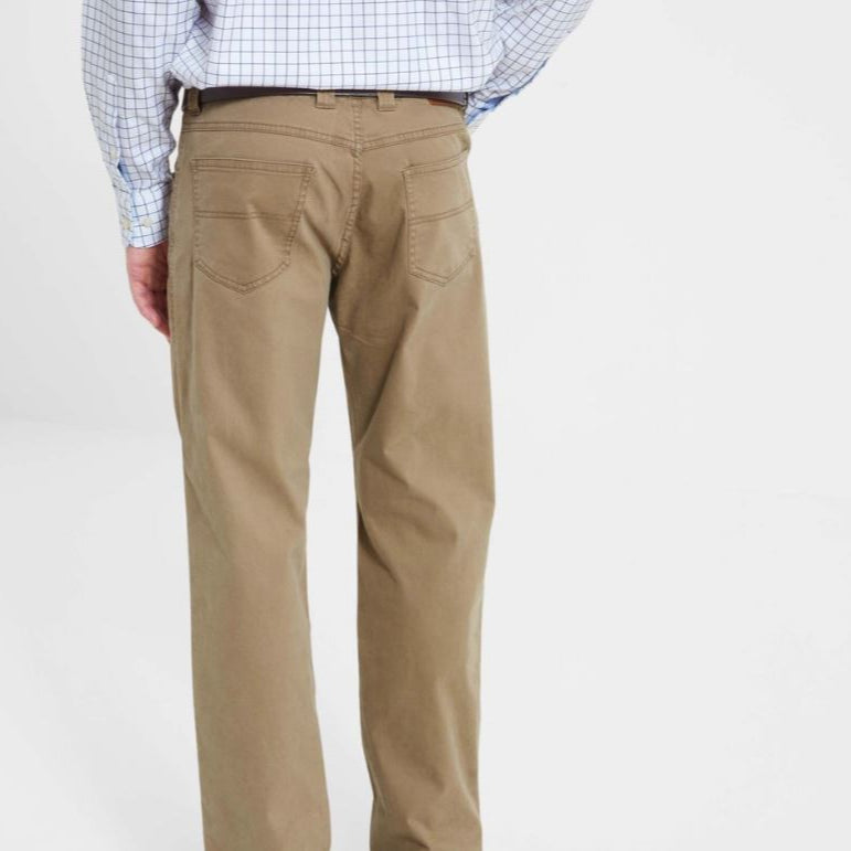 Schoffel Canterbury 5 Pocket Jeans Slate Camel 3