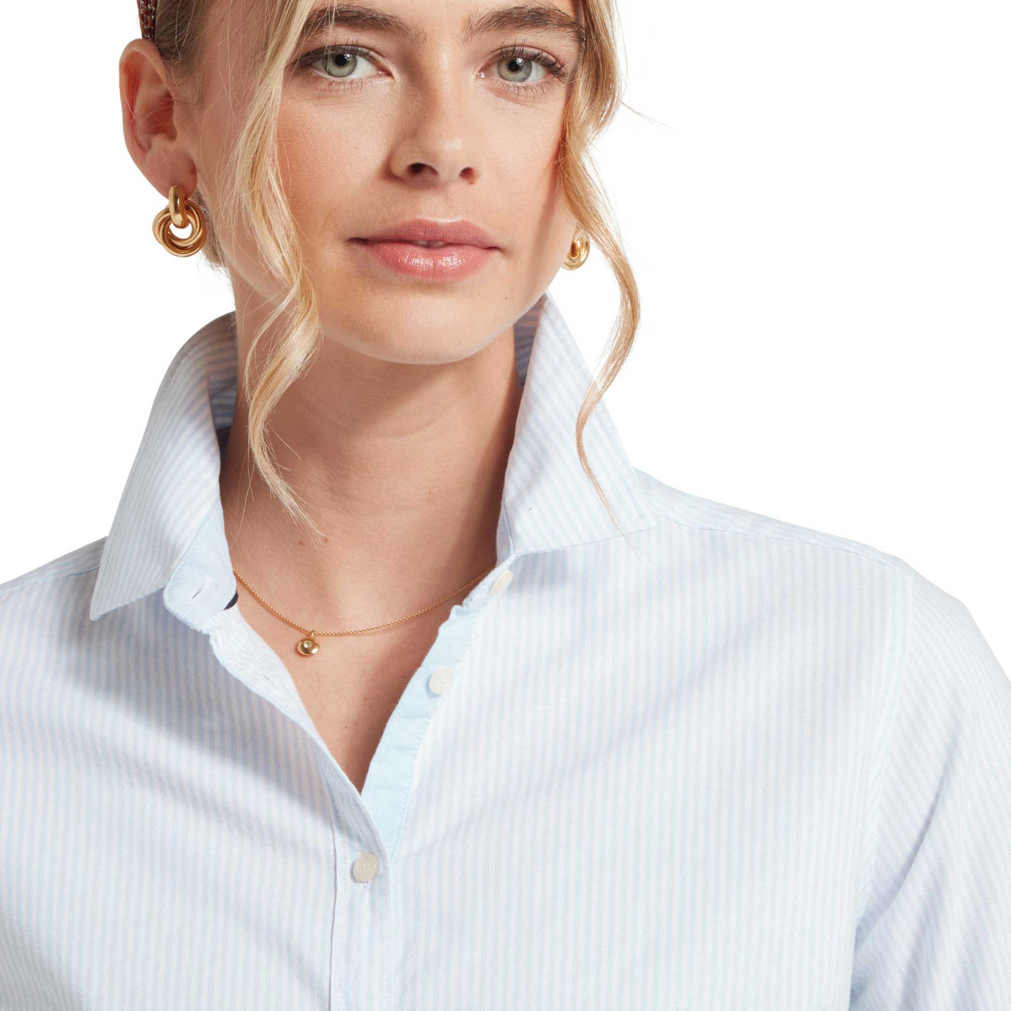 Schoffel-Cley-Ladies-Soft-Oxford-Shirt-Pale-Blue-Stripe-2