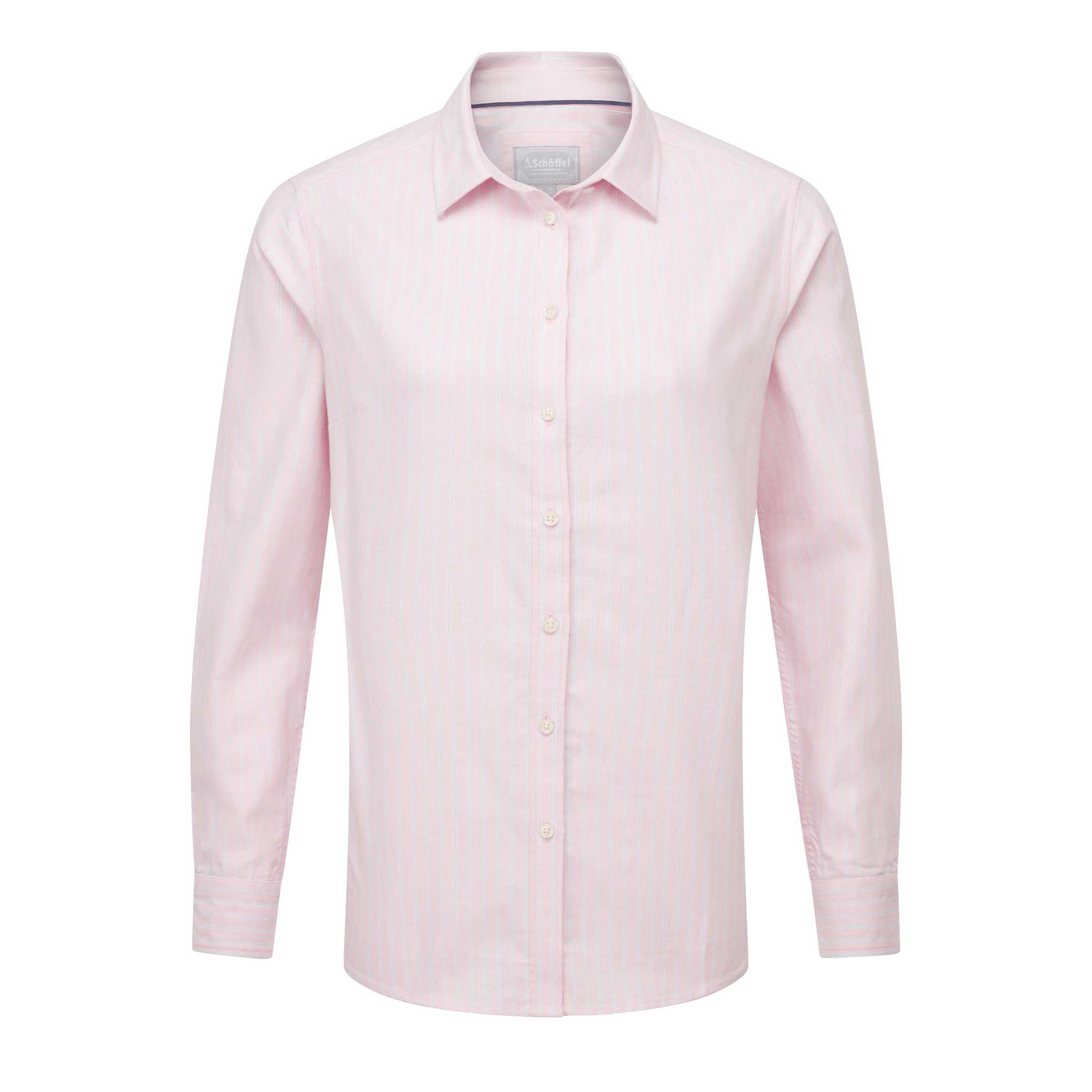 Schoffel-Cley-Ladies-Soft-Oxford-Shirt-Pink-Blue-Stripe-3