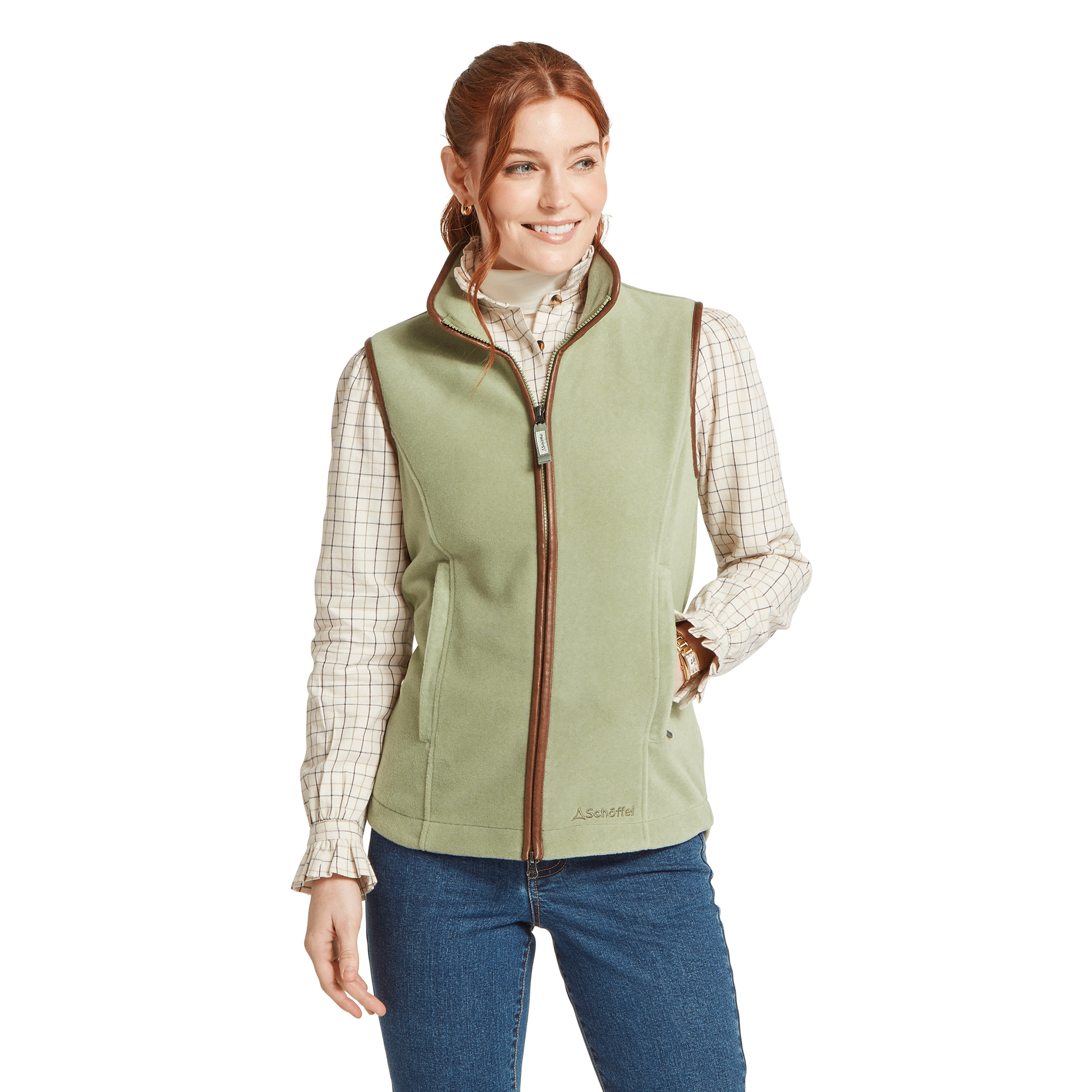 Schöffel Country Women's Lyndon II Fleece Gilet Sage Green