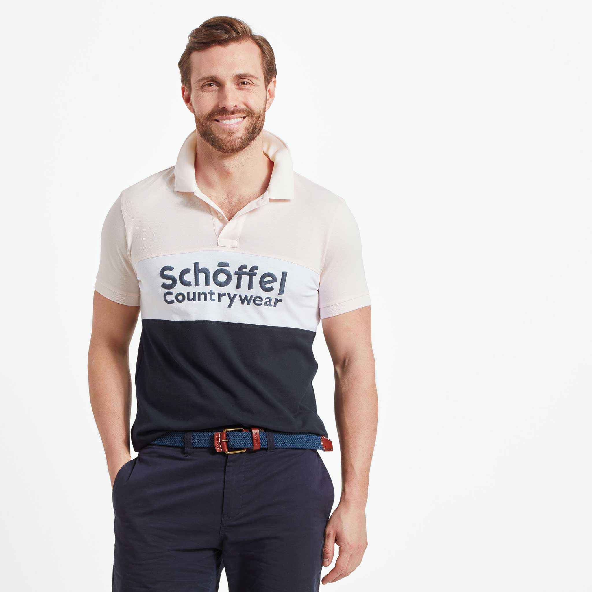 Schoffel-Exeter-Heritage-Polo-Shirt-Pale-Pink-4