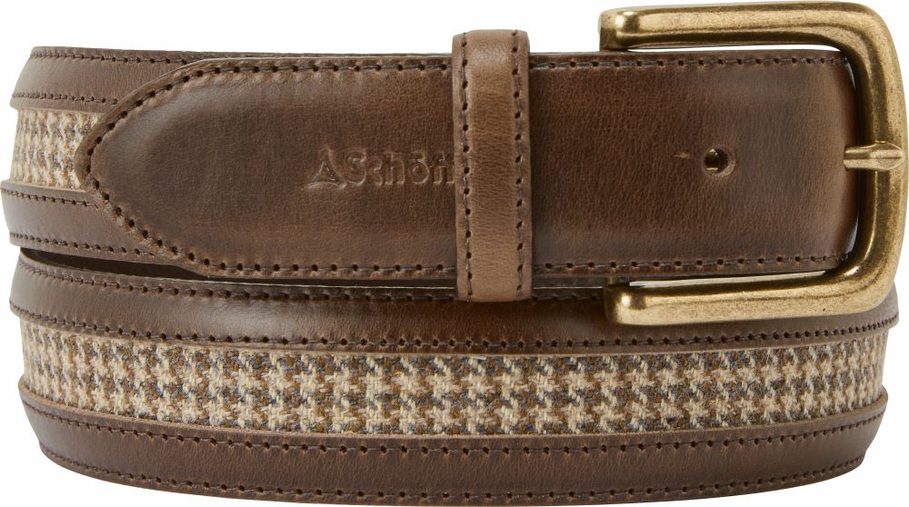 Schoffel Hartington Belt Houndstooth Tweed