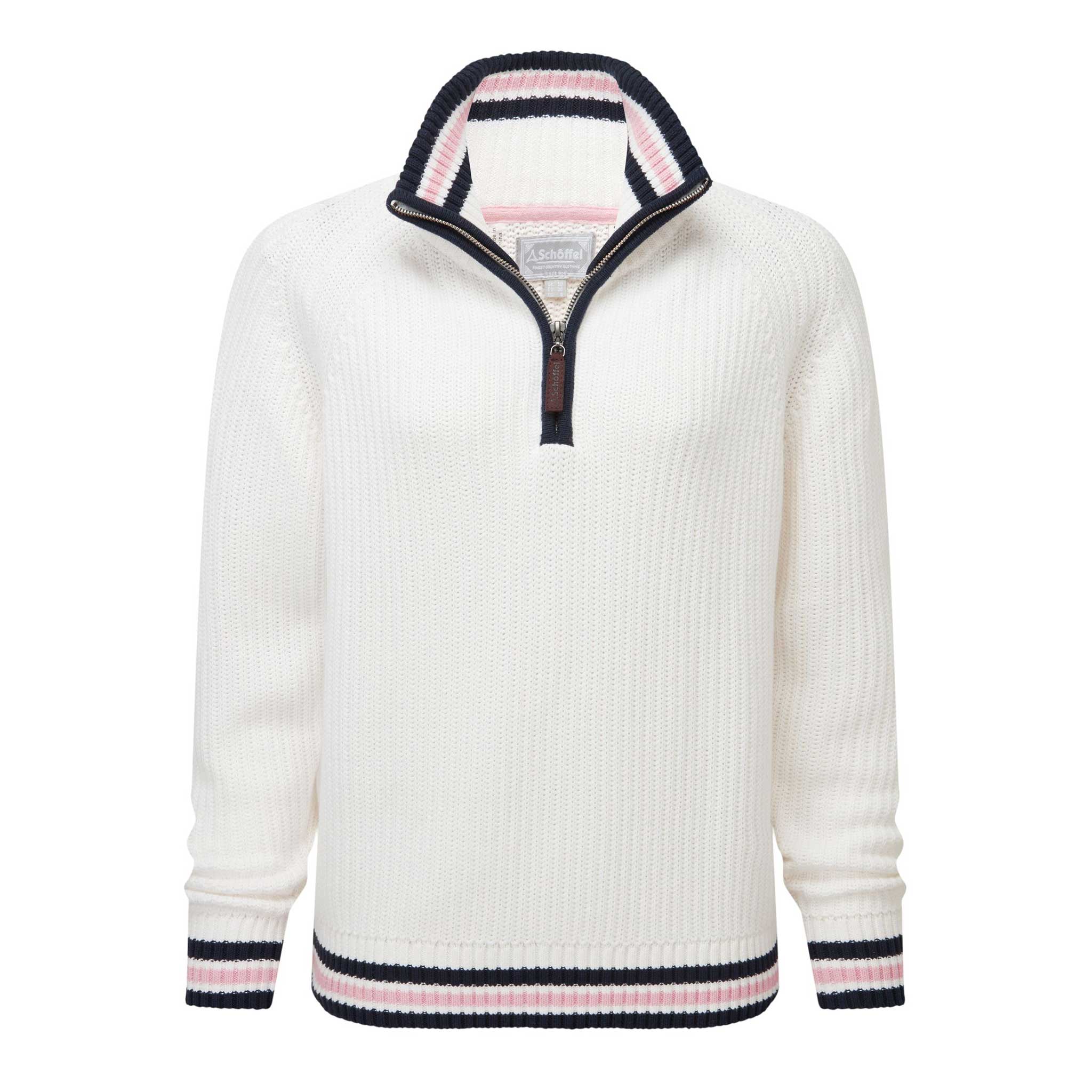 Schoffel-Havelet-Bay-Qtr-Zip-Jumper-Soft-White-Blush-1