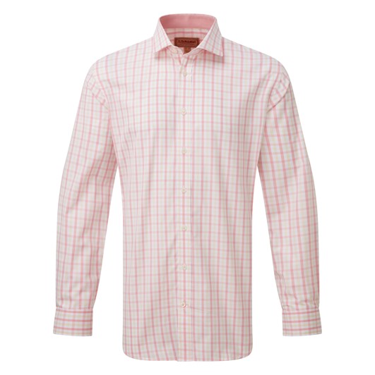 Schoffel Hebden Tailored Shirt Flamingo-Oat Check 1