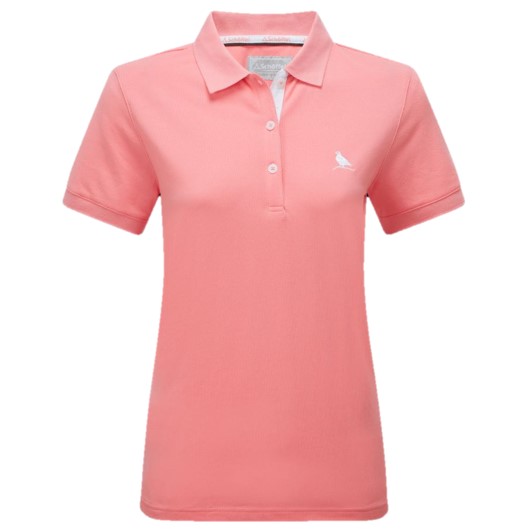 Schoffel Ladies St Ives Polo Shirt Flamingo 1