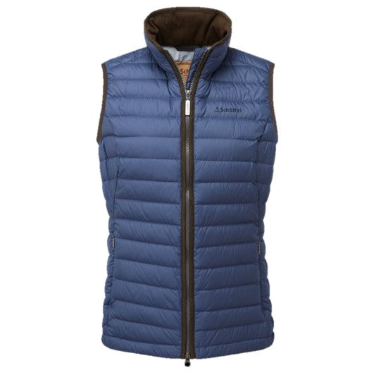 Schoffel Launde Down Ladies Gilet Stone Blue 1