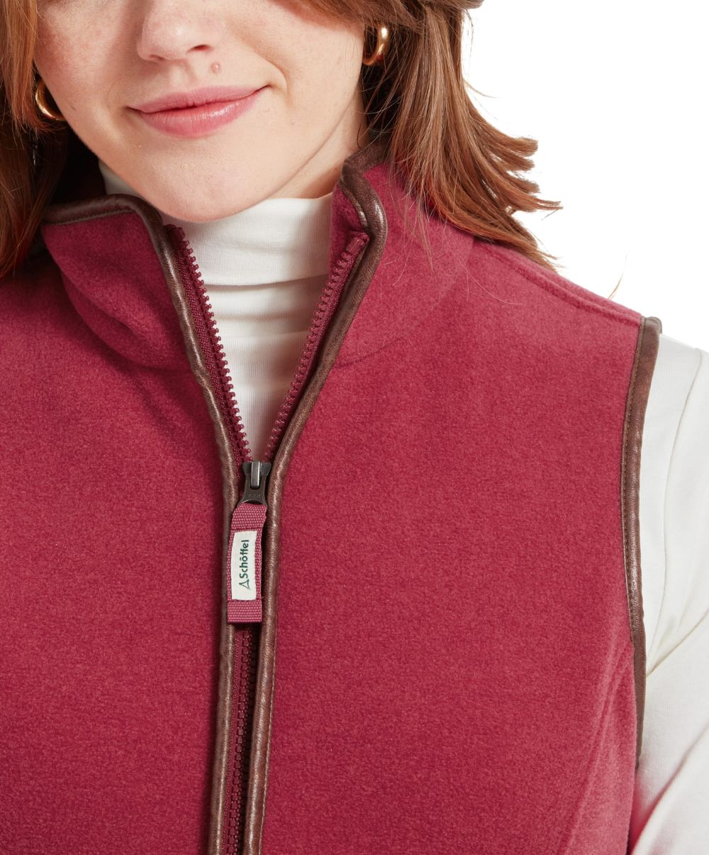 Schoffel Lyndon II Ladies Fleece Gilet Pomegranate 3