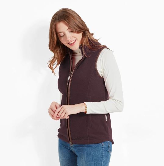 Schoffel Lyndon Ladies Fleece Gilet Port 3
