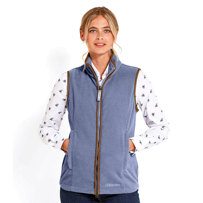 Schoffel Lyndon Ladies Fleece Gilet Stone Blue1