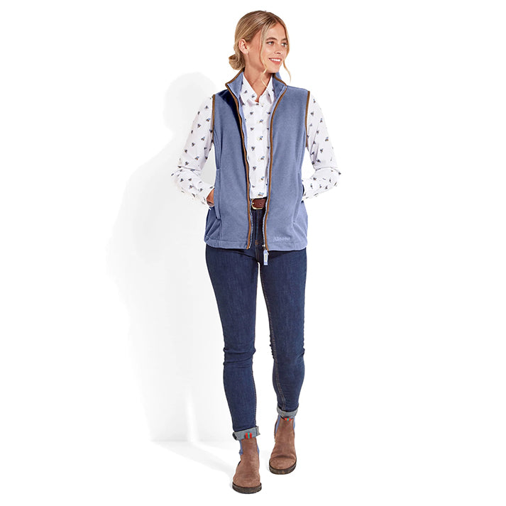 Schoffel Lyndon Ladies Fleece Gilet Stone Blue2