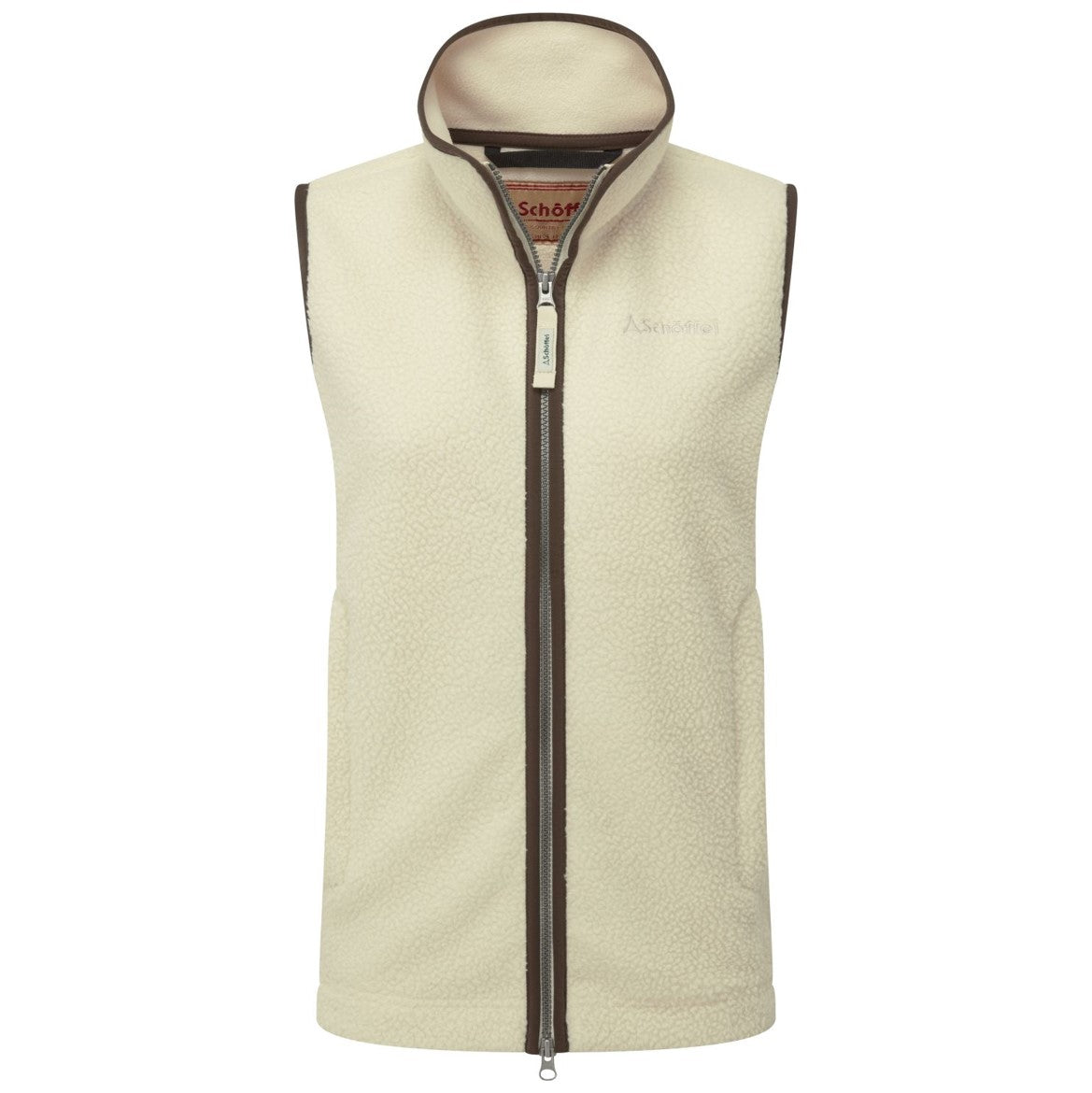Schoffel Lyndon Ladies Retro Fleece Gilet Ecru 2