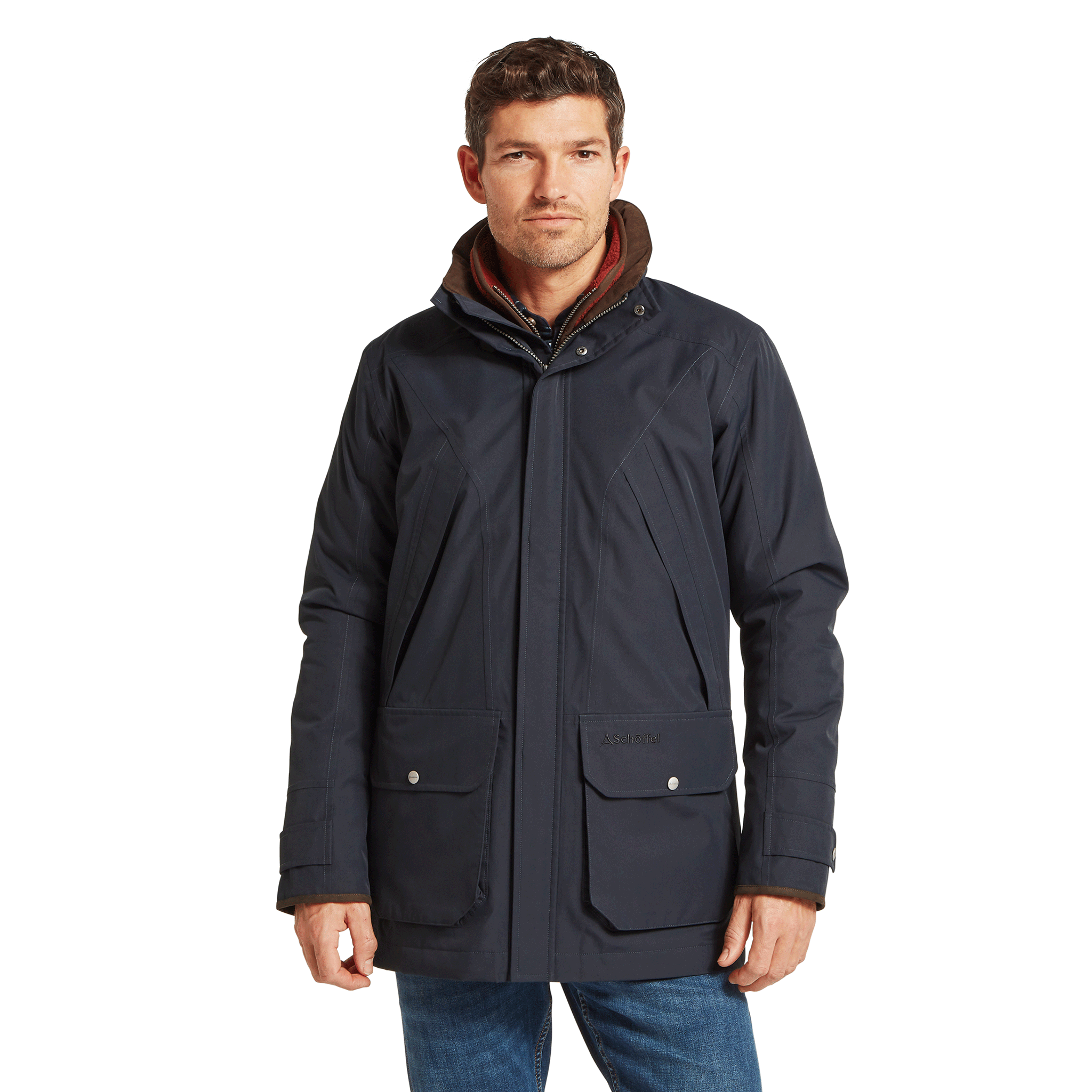 Schöffel Men's Barrow Country Coat Carbon Navy