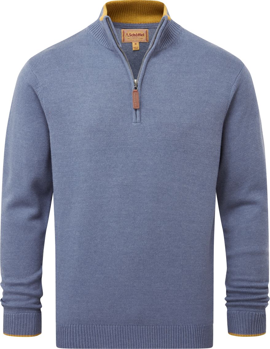 Schoffel Men's Blair Qtr Zip Jumper Vintage Navy 1