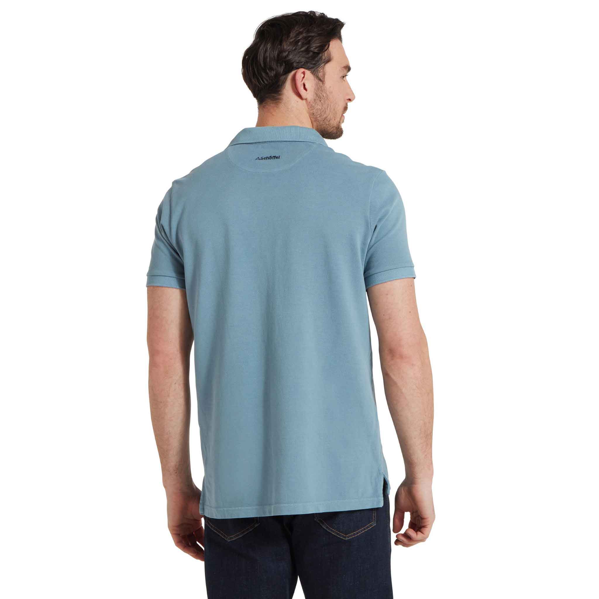Schoffel-Men's-St-Ives-Garment-Dyed-Polo-Shirt-Dark-Pigeon-Blue-3