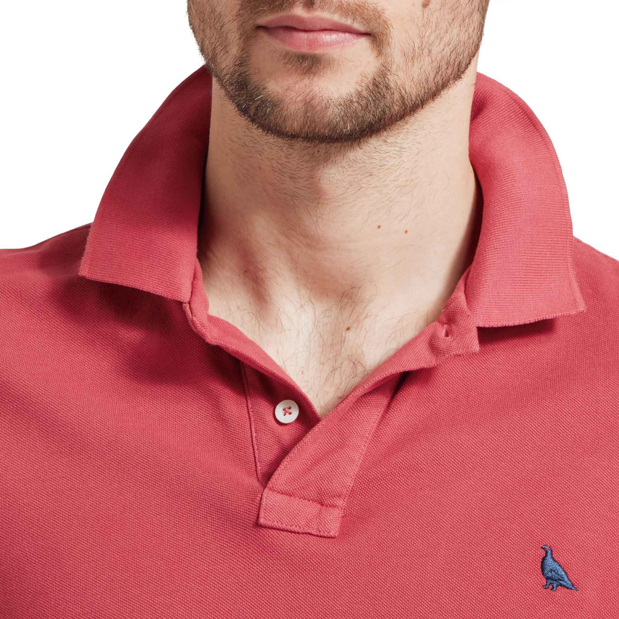 Schoffel-Men's-St-Ives-Garment-Dyed-Polo-Shirt-Slate-Red-3