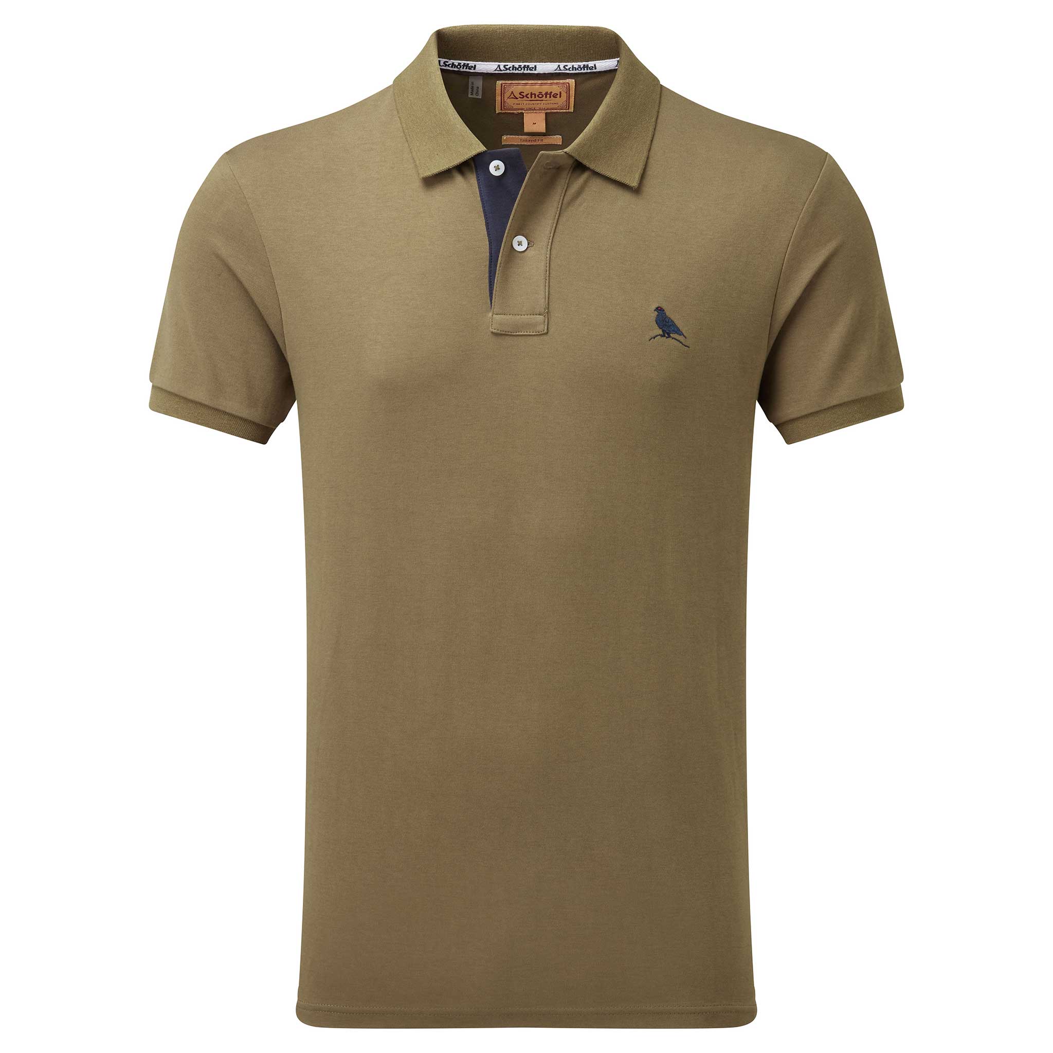 Schoffel-Men's-St-Ives-Jersey-Polo-Shirt-Dark-Khaki-1
