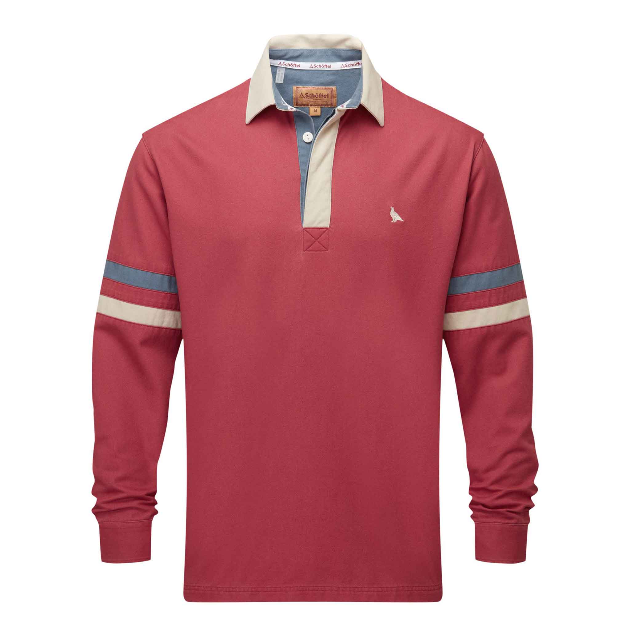 Schoffel-Men's-Truro-Rugby-Style-Deck-Shirt-Slate-Red-1