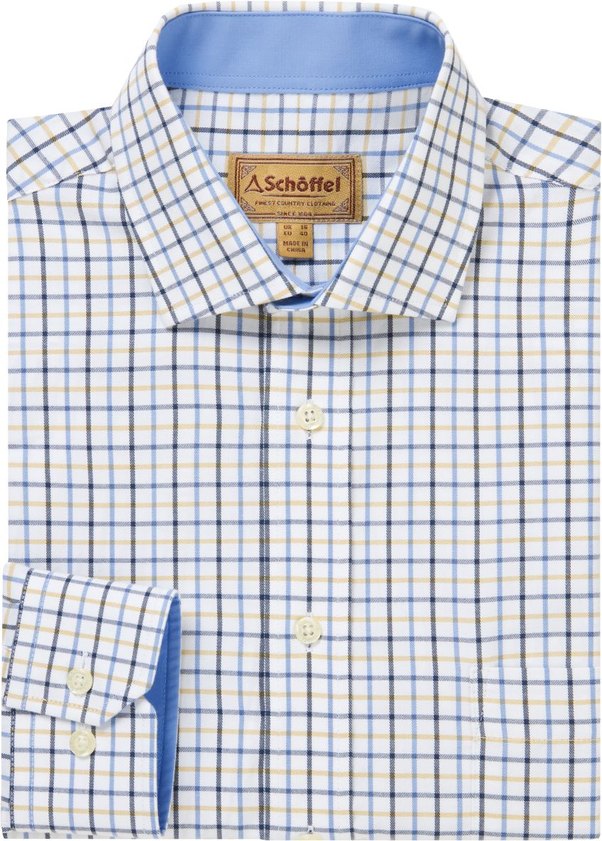 Schoffel Milton Tailored Shirt Navy-Imperial Blue 1