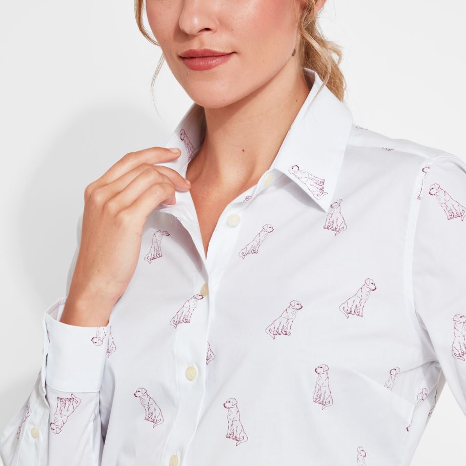 Schoffel Norfolk Ladies Shirt Labrador Print 4