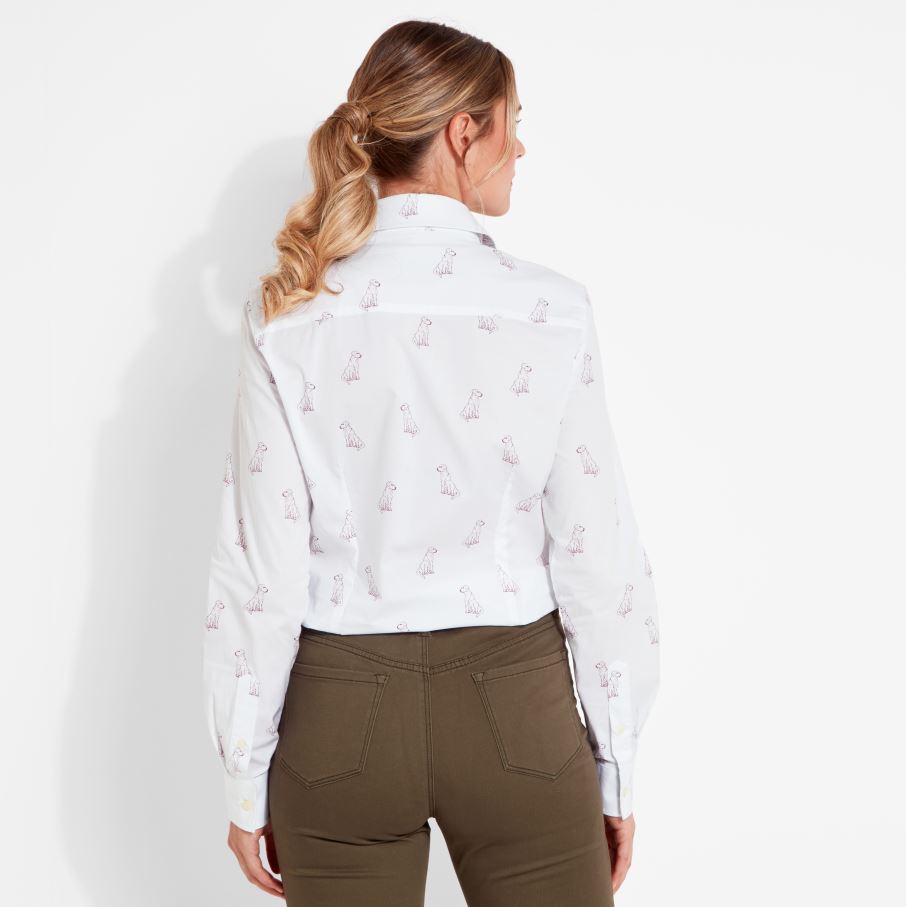 Schoffel Norfolk Ladies Shirt Labrador Print 3