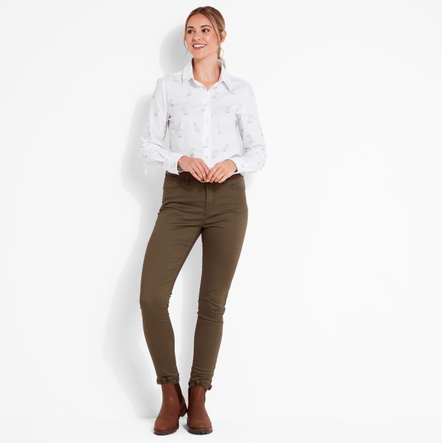 Schoffel Norfolk Ladies Shirt Labrador Print 5