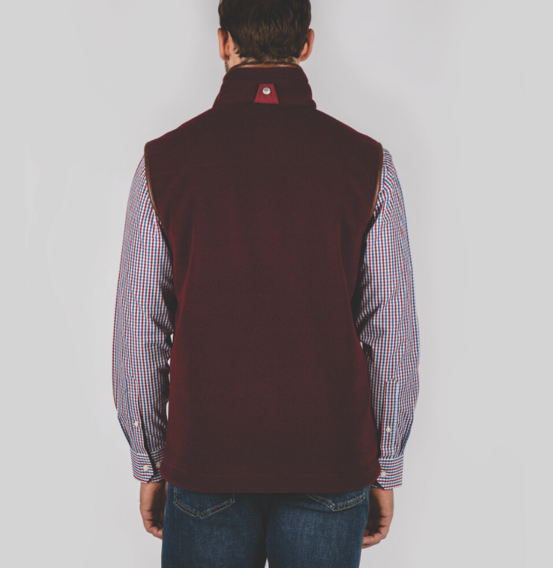 Schoffel Oakham Fleece Gilet Claret 2