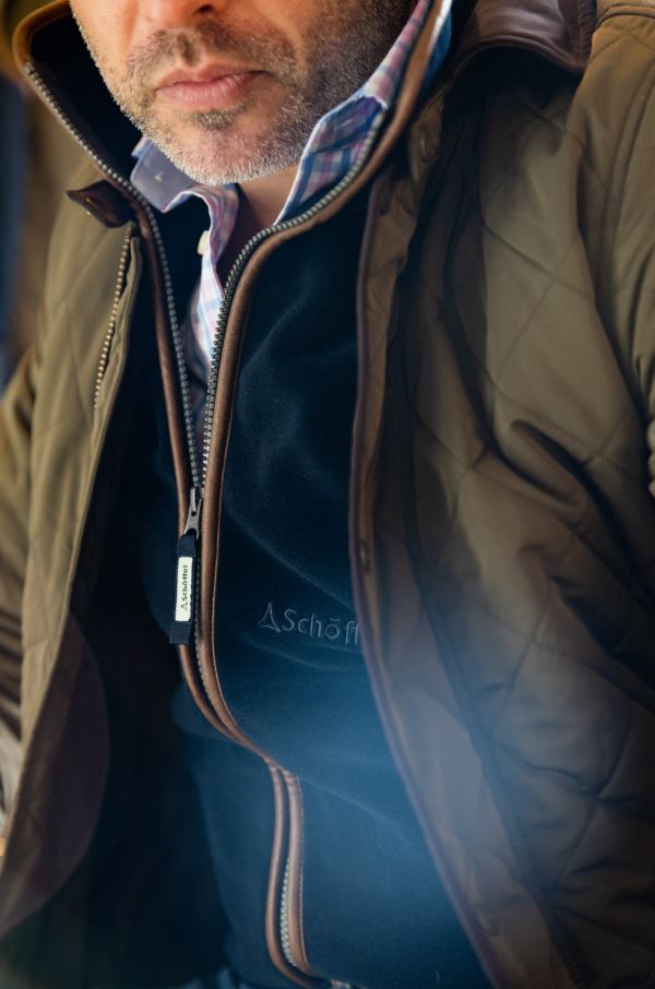 Schoffel Oakham Fleece Gilet Navy 4