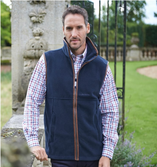 Schoffel Oakham Fleece Gilet Navy 2