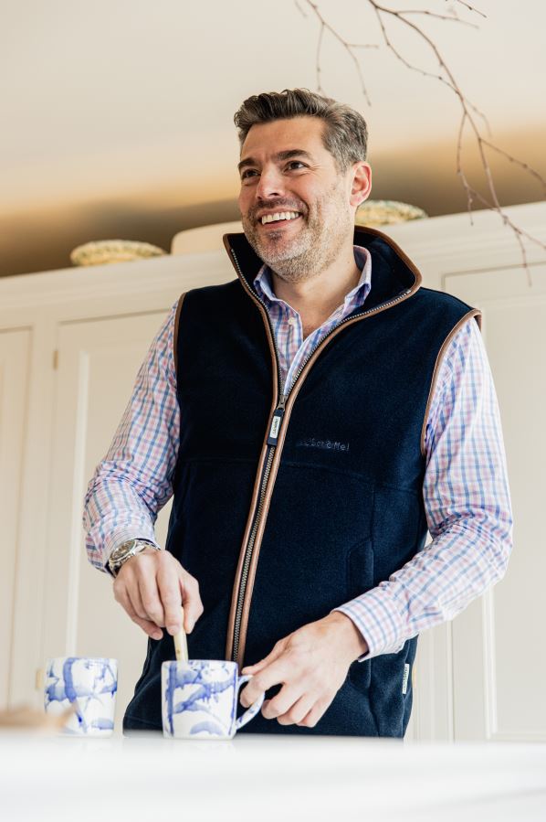 Schoffel Oakham Fleece Gilet Navy 3