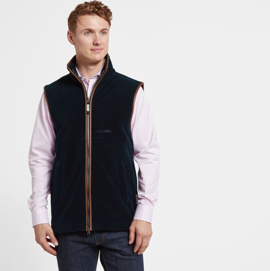 Schoffel Oakham Fleece Gilet Navy 4