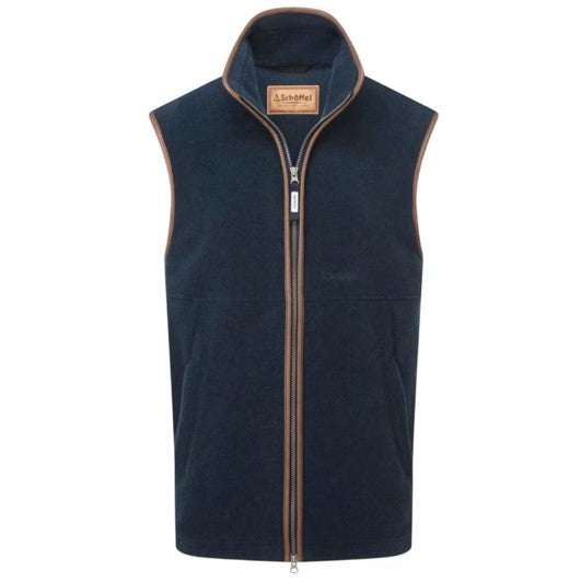 Schoffel Oakham Fleece Gilet Petrol Blue 1