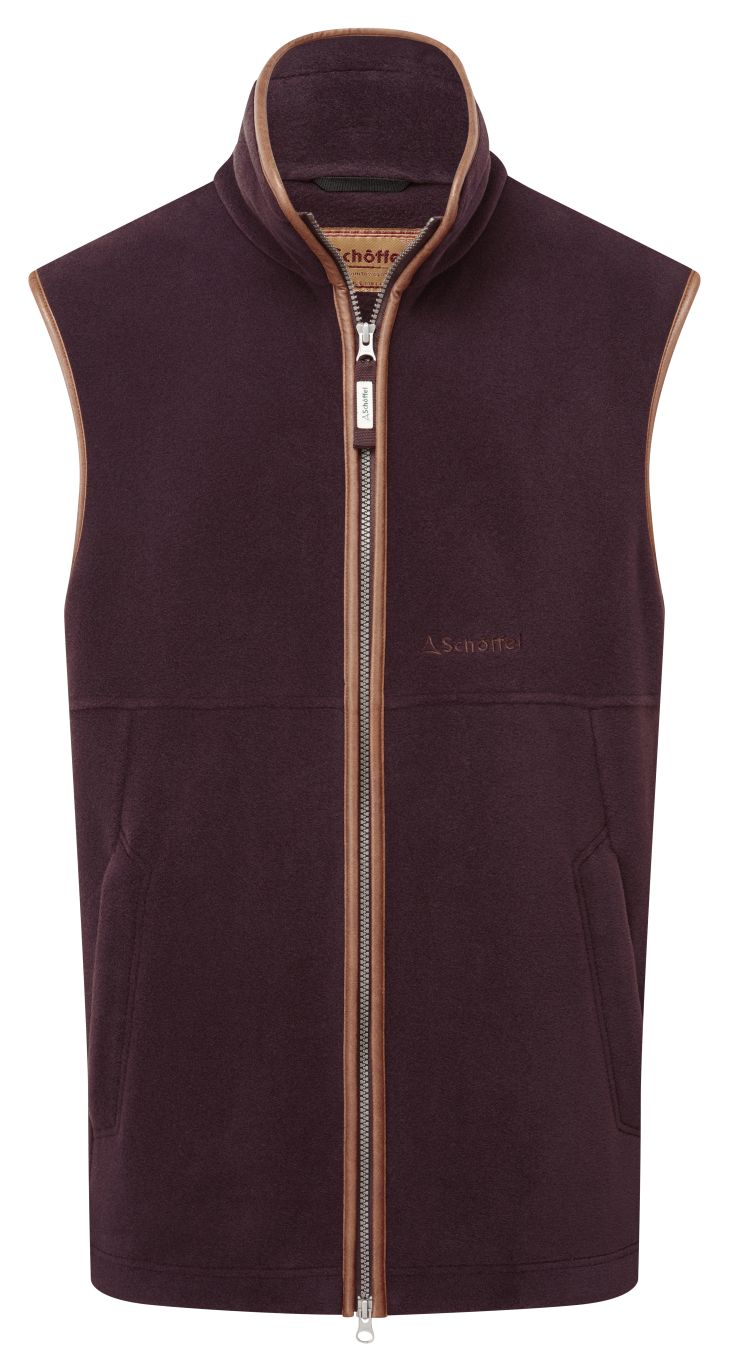 Schoffel Oakham Gents Fleece Gilet Port 2