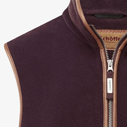 Schoffel Oakham Gents Fleece Gilet Port 4