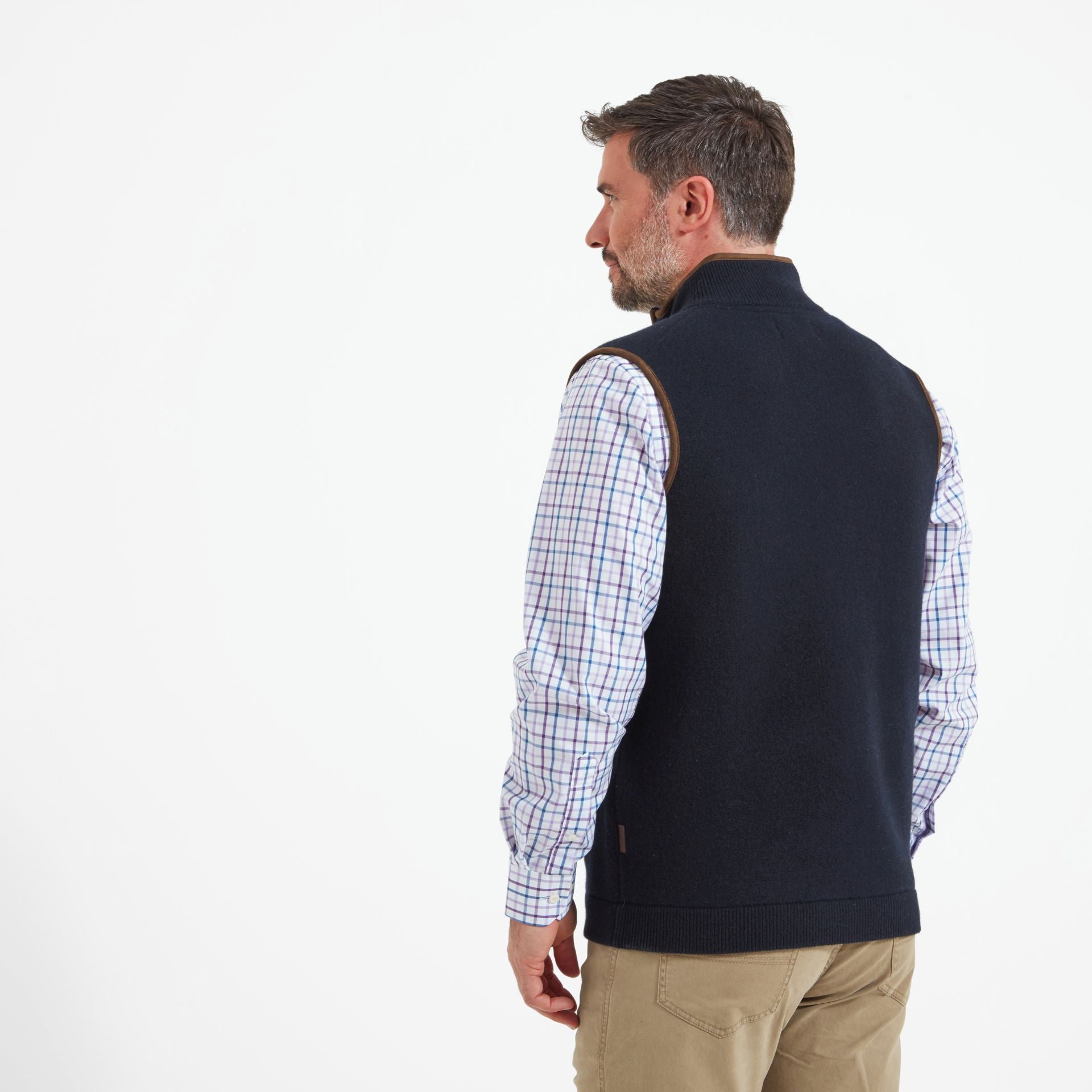 Schoffel Orkney Merino Gilet Navy 2