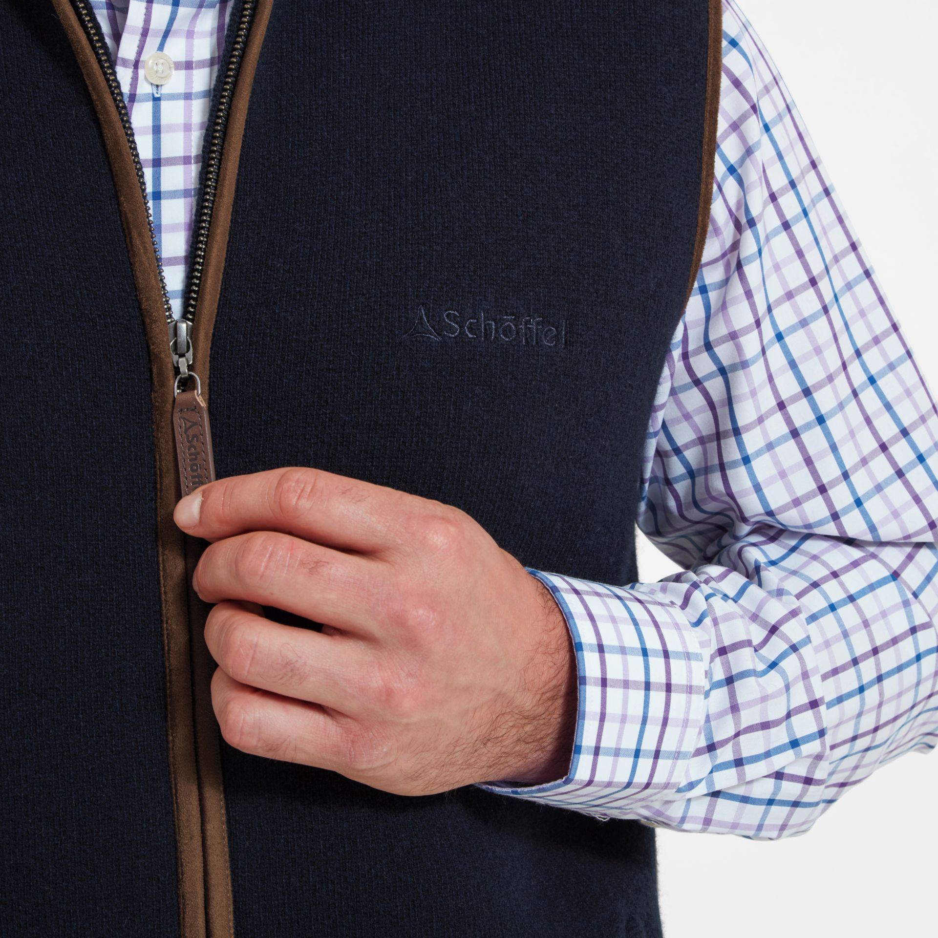 Schoffel Orkney Merino Gilet Navy 3