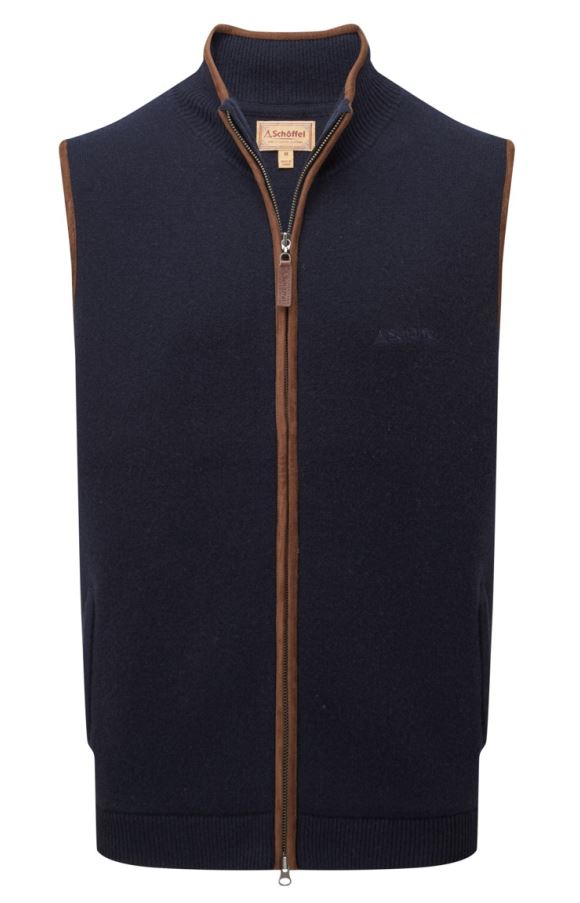Schoffel Orkney Merino Gilet Navy
