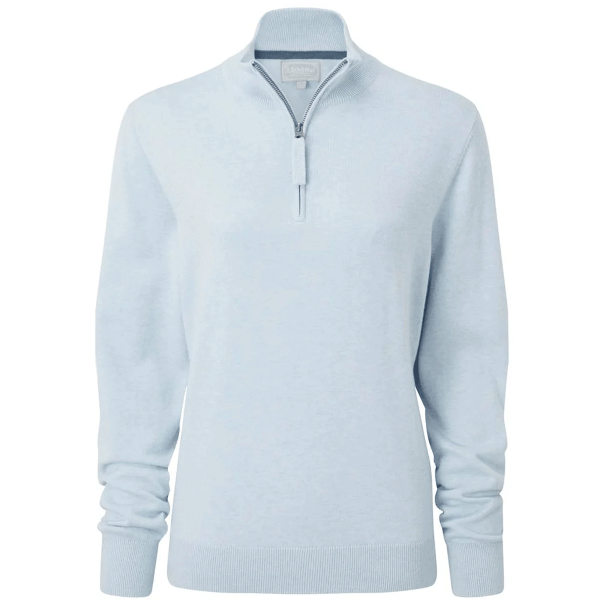 Schoffel Women's Polperro Pima 1/4 Zip Jumper Blue Water