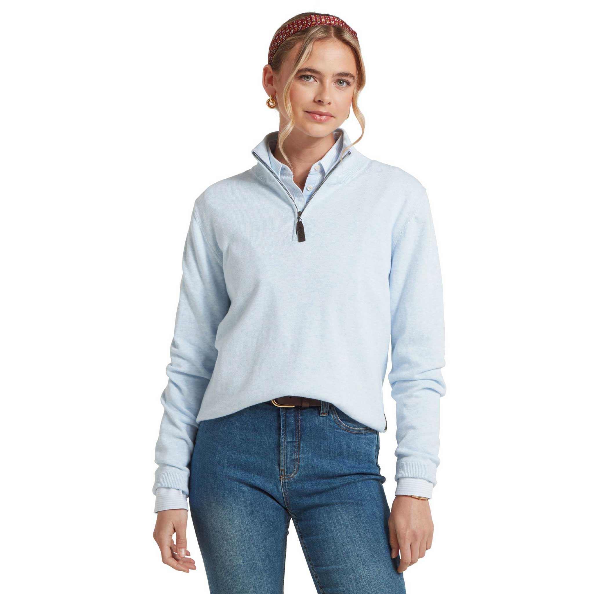 Schoffel-Polperro-Pima-Cotton-Quarter-Zip-Blue-Water-3